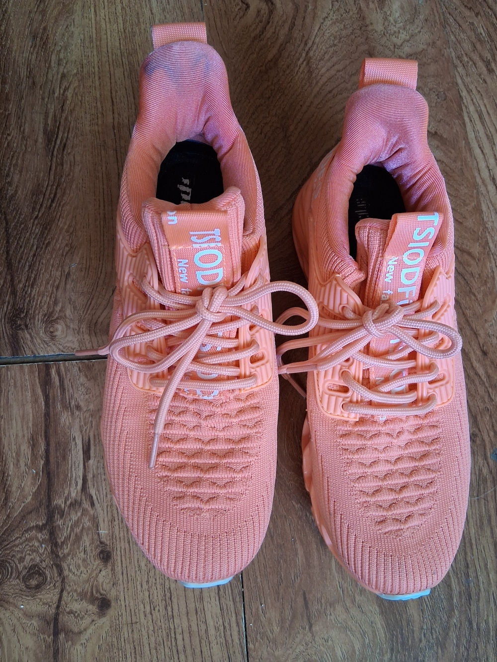 Tsiodfo  Women's Coral Knit Athletic Sneakers